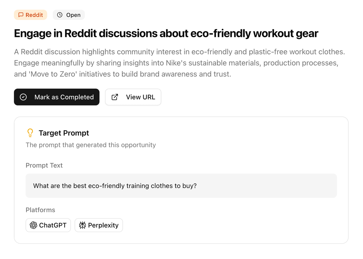 Opportunities Dashboard
